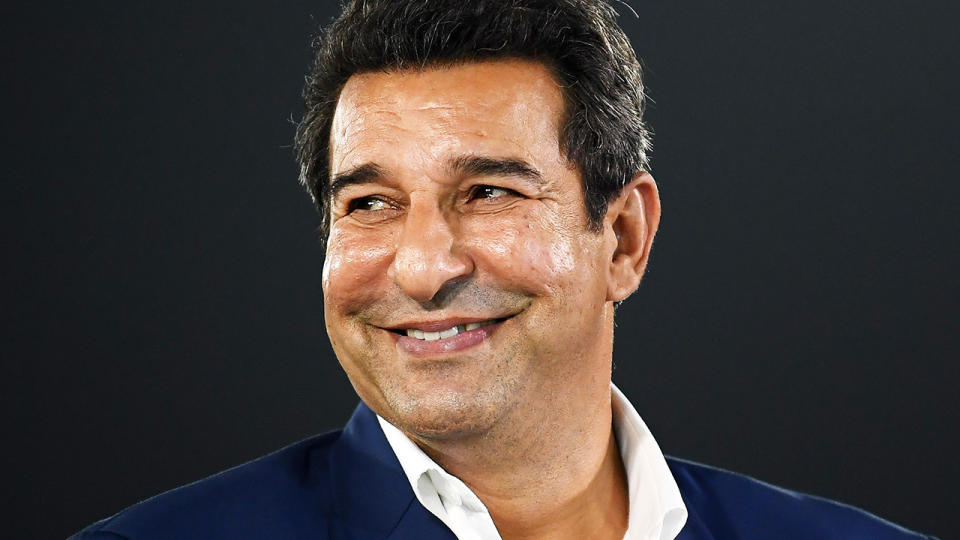 Wasim Akram, pictured here after commentating a T20 between Pakistan and England.