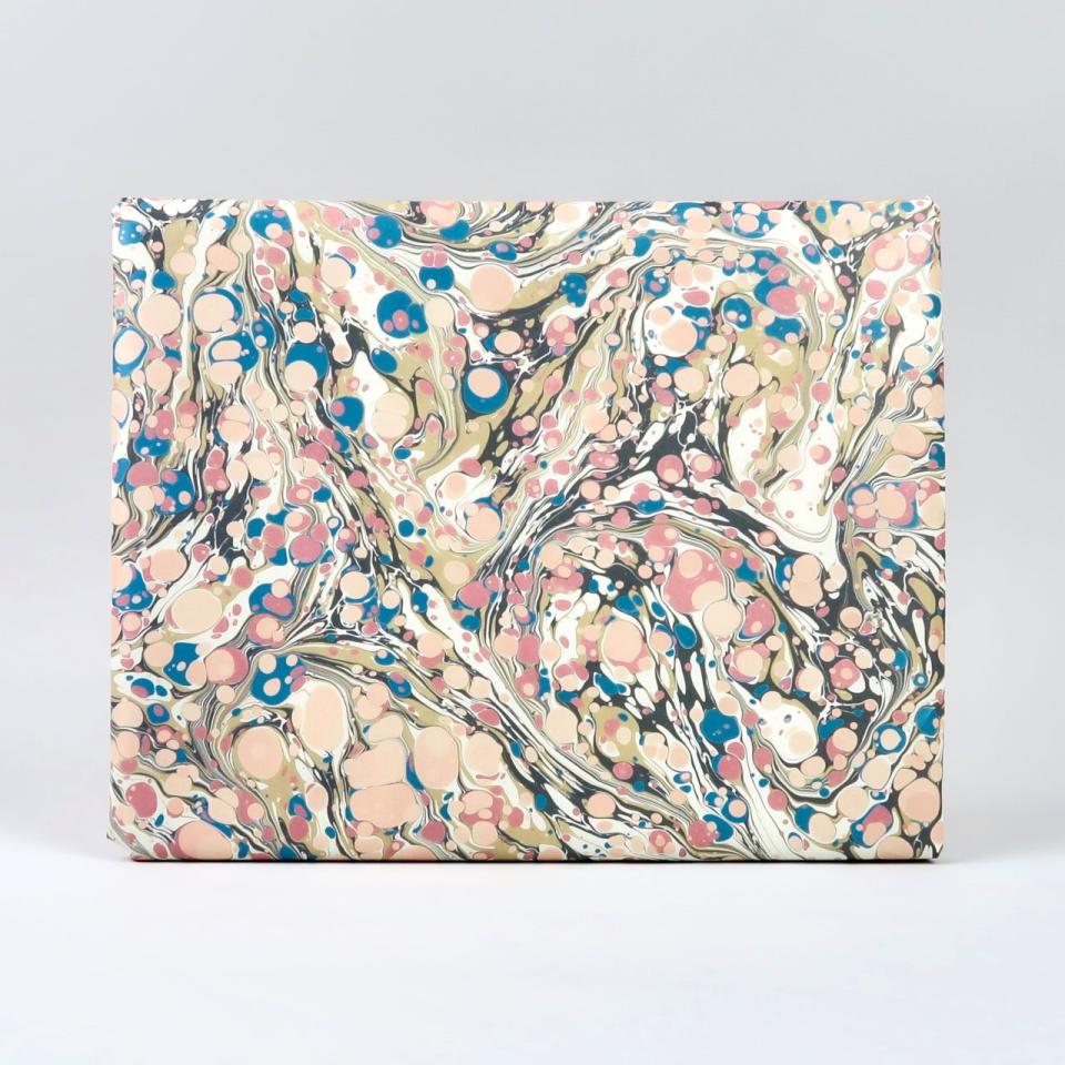 3) ‘Marbled’ wrapping paper, Trouva