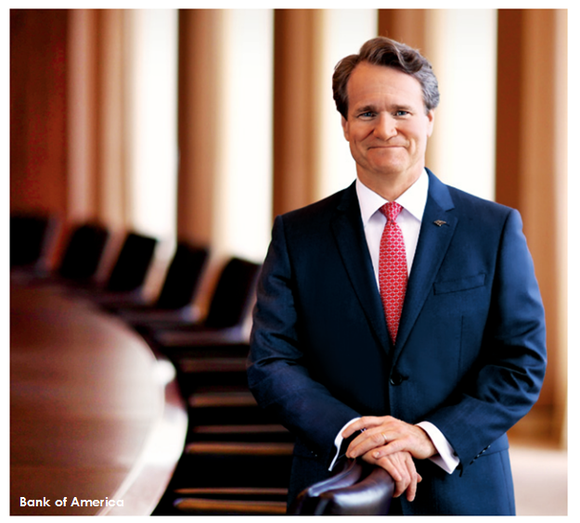 Brian Moynihan, the chairman and CEO of Bank of America.