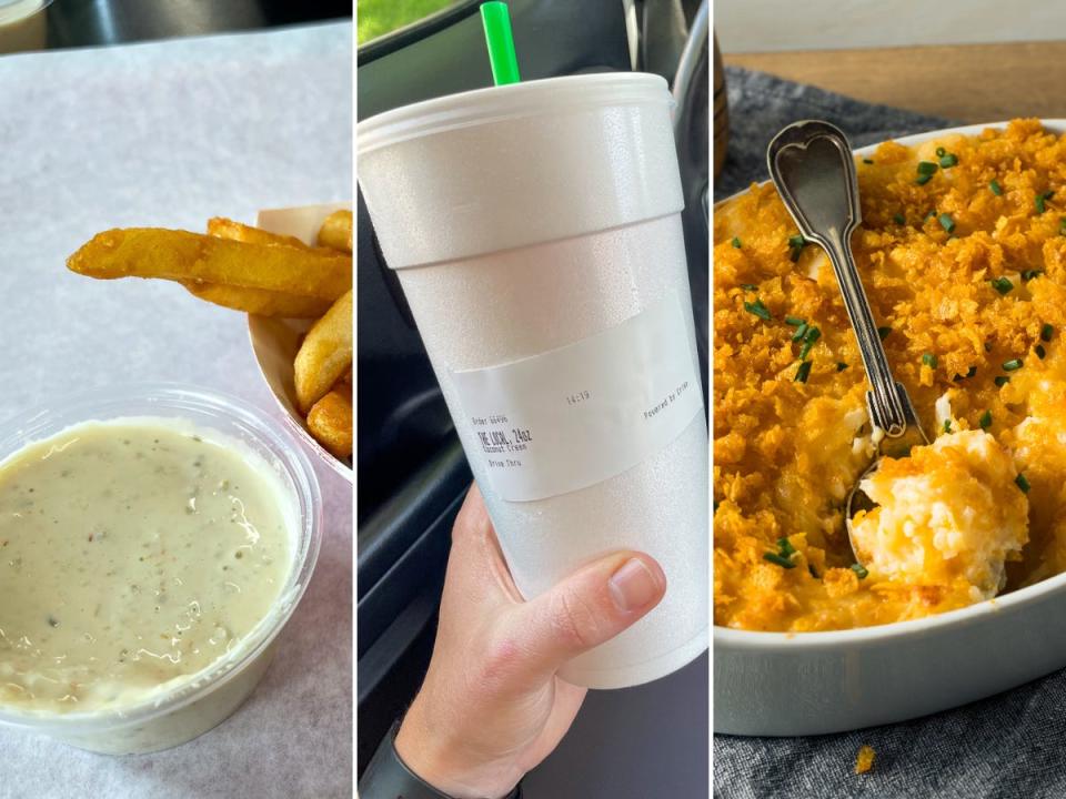 Fry sauce, soda, and funeral potatoes are all popular Utah foods and drinks.