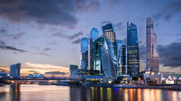 Moscow's skyline.