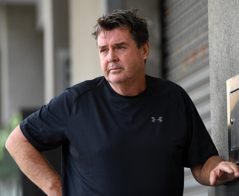 Queensland sports psychologist Sean Lynch is seen after leaving the police watch house in Brisbane, Monday, December 30, 2019. Source: AAP/Dan Peled