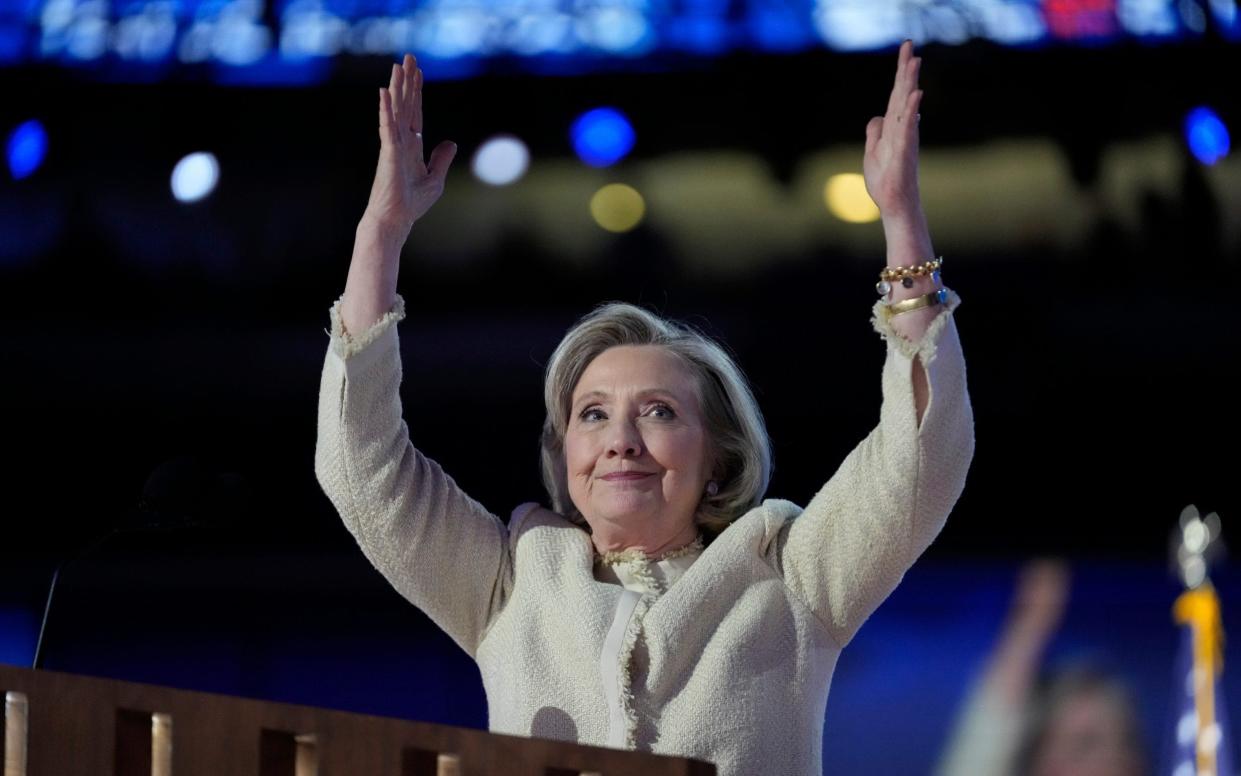 Hillary Rodham Clinton speaks during the Democratic National Convention