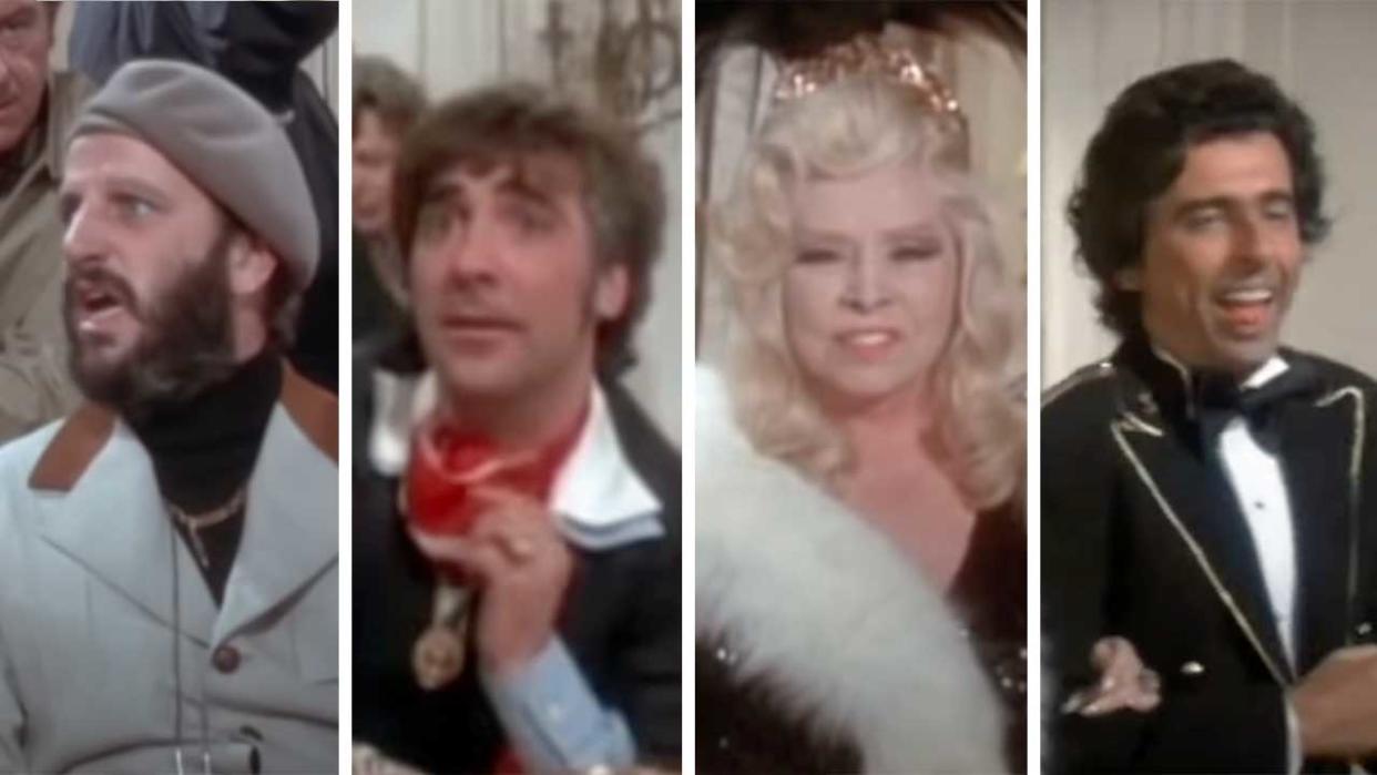  Screengrabs of Ringo Starr, Keith Moon, Alive Cooper and Mae West in Sextette 