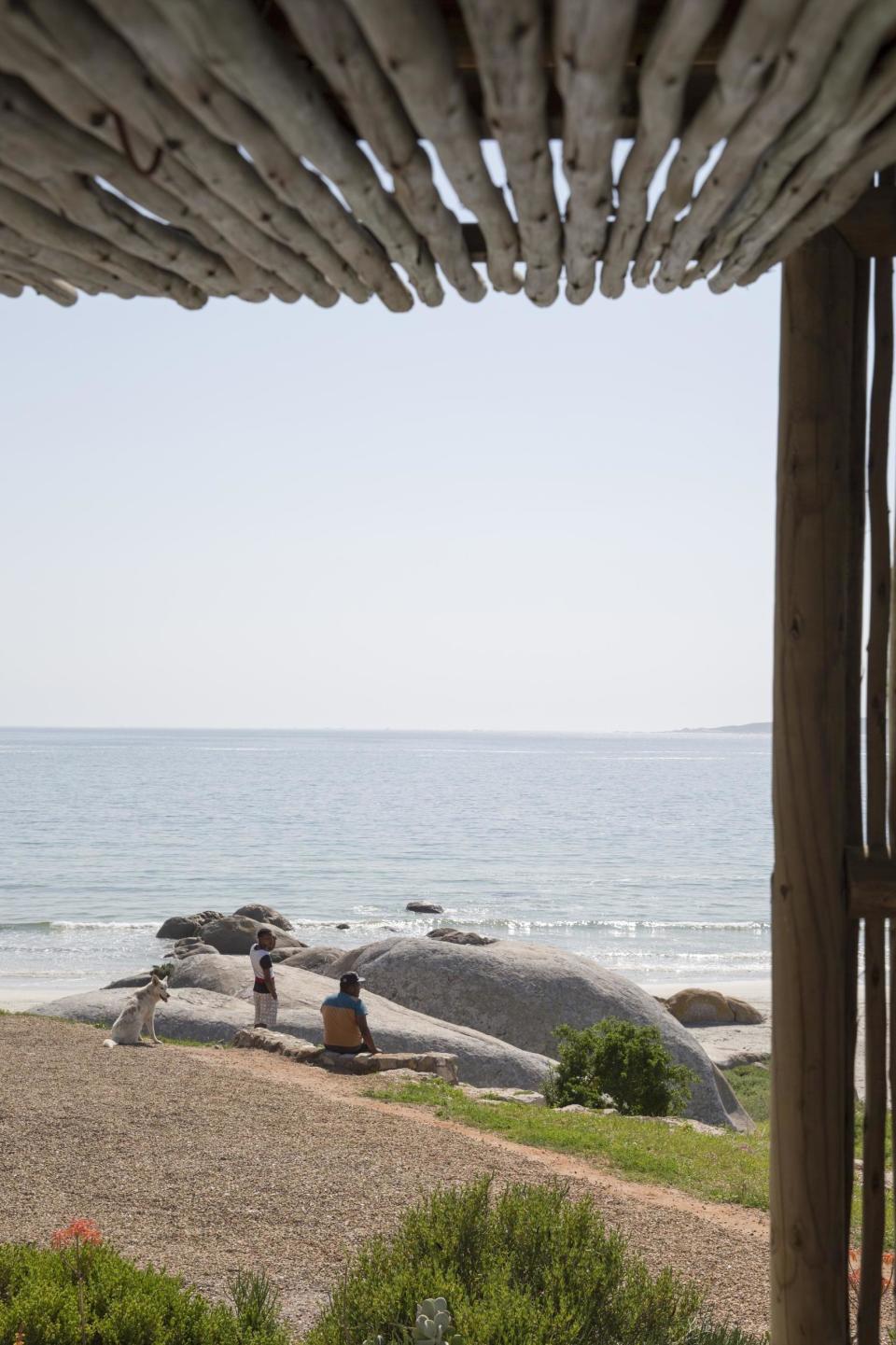 Life's a beach: the view from the Paternoster restaurant