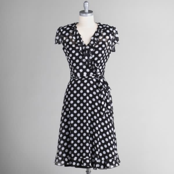 JBS Women's Dot Print Wrap Dress, $24.99