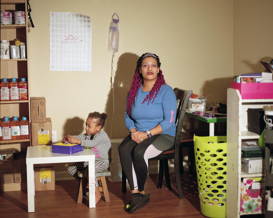 A third-floor walk-up isn’t ideal for Shneila Lee’s children with special needs, but she worries she won’t find another landlord willing to accept her housing subsidy. | Kennedi Carter for TIME