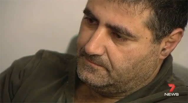 Grieving father Youseff Ghanem. Source: 7News