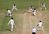 Cricket - India v England - Fifth Test cricket match - M A Chidambaram Stadium, Chennai, India - 20/12/16. England's captain Alastair Cook plays a shot. REUTERS/Danish Siddiqui