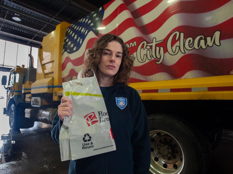 Framingham Recycling Coordinator Eve Carey is warning residents not to place their curbside recyclables inside plastic bags, even if the bags themselves are said to be recyclable.