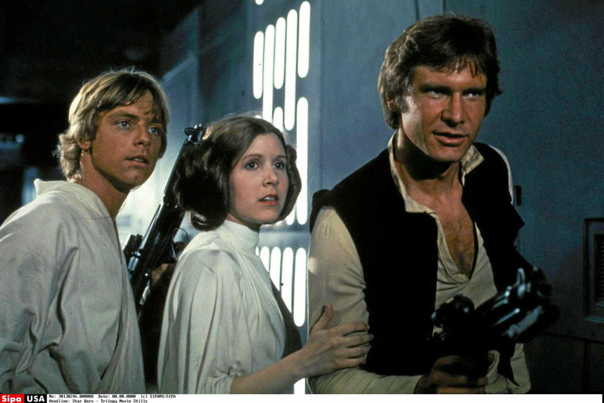 La Guerre des étoiles de George Lucas, ou le big bang des blockbusters de SF en 1977.  - Credit:SIPANY/SIPA