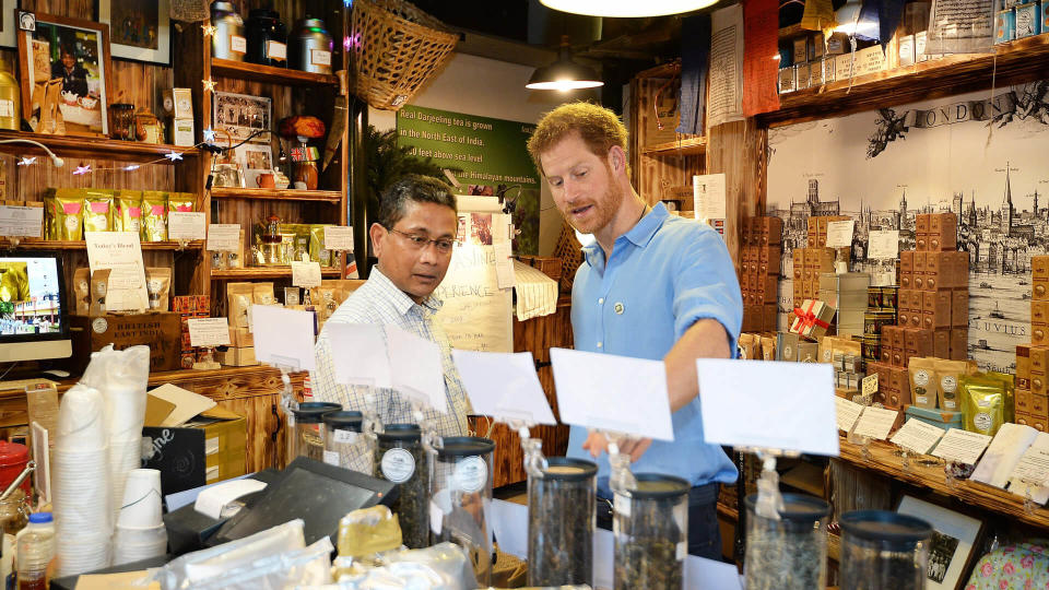 <p>Prince Harry has been spotted doing his own grocery shopping, and his purchases have included Cornflakes, bananas and a pre-made meal — a far cry from the champagne and caviar you’d think a royal would be more apt to buy.</p> <p>The frugal prince also enjoys quiet nights at home cooking with his new wife Meghan Markle, an American who was made royal by marriage. Prince Harry and Meghan Markle were famously preparing a roast chicken together on the night he proposed, they told BBC news.</p>