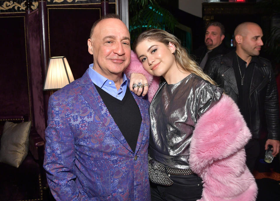 WMG Owner Len Blavatnik and Sofia Reyes attend the Warner Music Pre-Grammy Party at the NoMad Hotel on February 7, 2019 in Los Angeles, California. Photo: Stefanie Keenan/Getty Images for Warner Music 