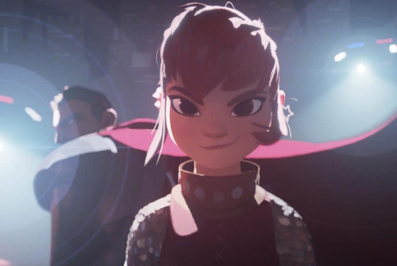 Nimona has plans for Ballister Boldheart. Photo courtesy of Netflix