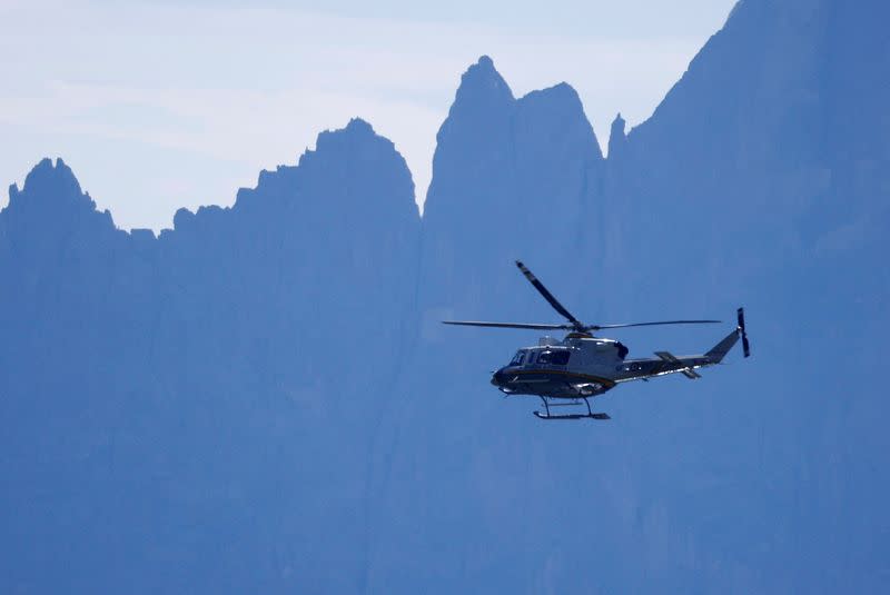 Site of a deadly collapse of glacier in Italian Alps