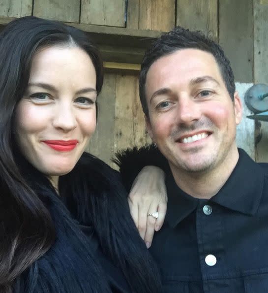 Liv Tyler and David Gardner. Photo: Instagram.