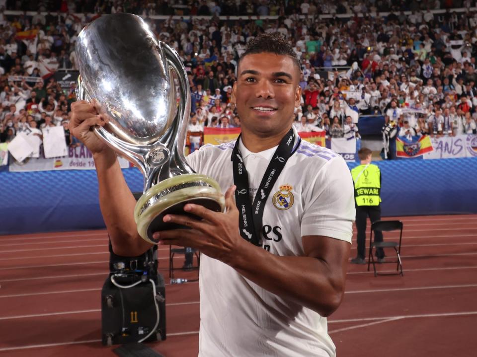 Real Madrid midfielder Casemiro is set to join Manchester United in a £60m deal (Getty Images)