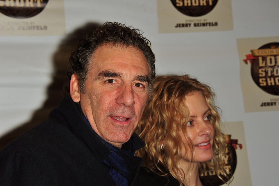Comedian Michael Richards and Beth Skipp attend the Broadway opening night of 