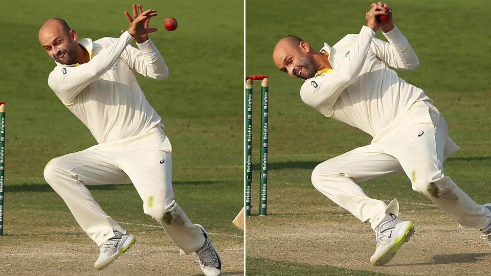 Nathan Lyon’s catch was the lone highlight. Image: Getty