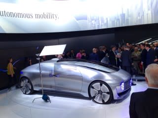 Mercedes-Benz F015 Luxury in Motion concept, 2015 Consumer Electronics Show [photo: Matthew Askari]