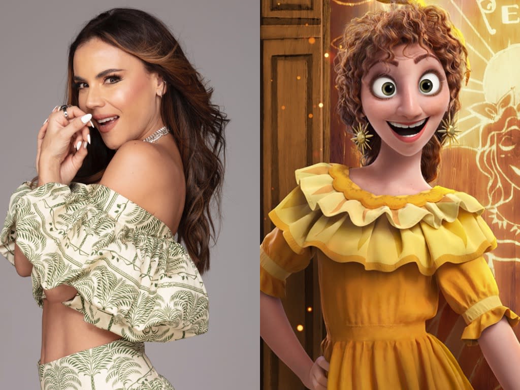Colombian actor Carolina Gaitán says she grew up watching Disney films like Alice in Wonderland and Beauty and the Beast. Now, she's forever part of one through her role as Pepa in Encanto. (Photo: Giorgio Delvecchio & Revista 15 Minutos/Disney Studios/Everett Collection)