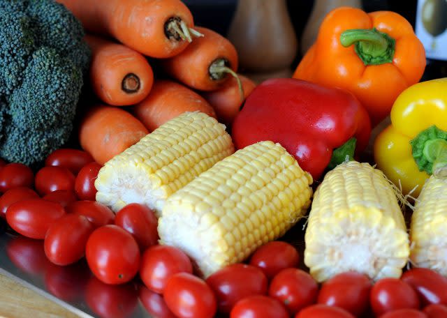 A display of vegetables