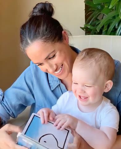 The Duke of Sussex/@SaveChildrenUK Meghan Markle and Archie