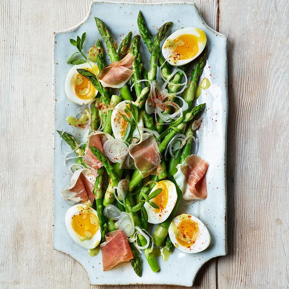 Asparagus Salad with Eggs & Jambon de Bayonne