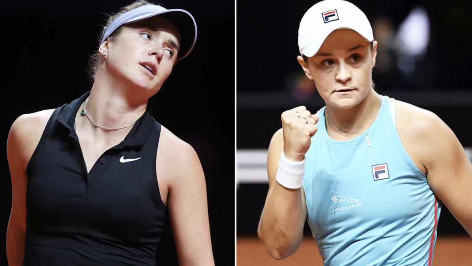 Ash Barty, pictured here after beating Elina Svitolina in Stuttgart.