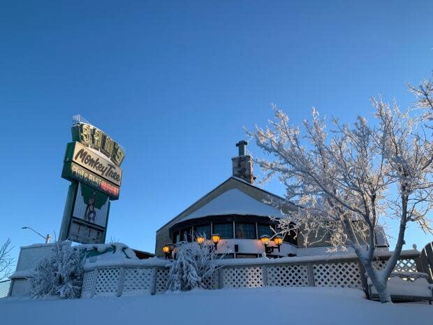 The Monkey Tree Pub in Yellowknife is challenging a $5,175 fine from the N.W.T. government that alleges they violated public health orders.  (Sidney Cohen/CBC - image credit)