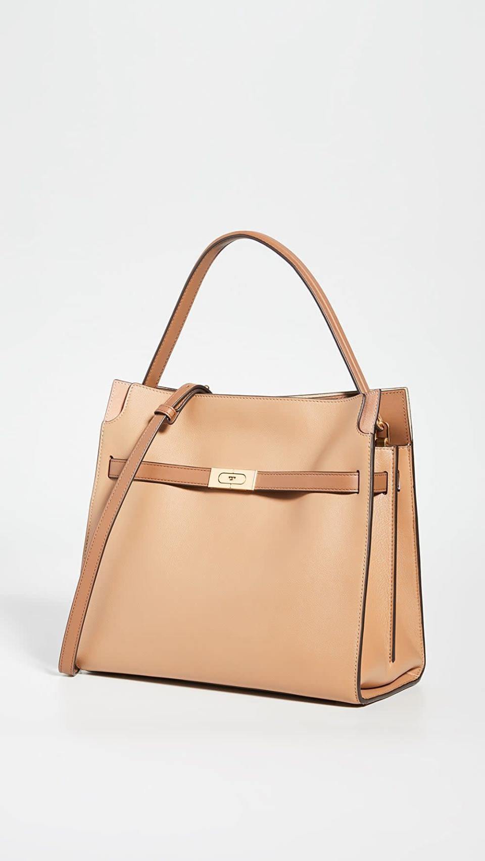 <p>This <span>Tory Burch Lee Radziwill Double Bag</span> ($1,098) will make you feel like a boss. It's so elegant, and the light leather is great for summer. We love that it has a top handle and crossbody strap; there are so many ways to wear it.</p>