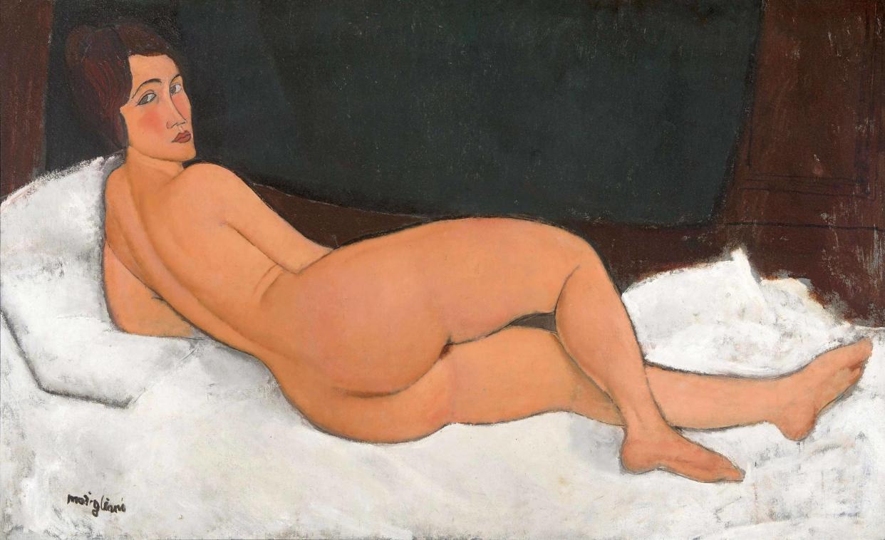 'Nude', 1917, by Amedeo Modigliani (1884-1920): Private Collection