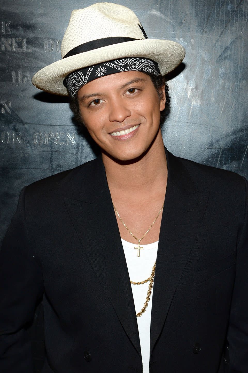 <p><strong>Born</strong>: Peter Gene Hernandez</p><p>In a 2013 interview with <em><a href="https://www.gq.com/story/bruno-mars-interview-gq-april-2013#ixzz2OD5xERaE" rel="nofollow noopener" target="_blank" data-ylk="slk:GQ;elm:context_link;itc:0;sec:content-canvas" class="link ">GQ</a></em>, the "Finesse" singer explained that he's been Bruno for almost his entire life. Though he was born Peter Hernandez, he received the nickname Bruno because as a toddler, he looked like the famous wrestler Bruno Sammartino. But Bruno Hernandez wasn't cutting it in the music world. "Your last name's Hernandez, maybe you should do this Latin music, this Spanish music... Enrique's so hot right now," the singer told the publication of the responses he received while trying to start his music career. Thus, he adopted the Mars surname.</p>