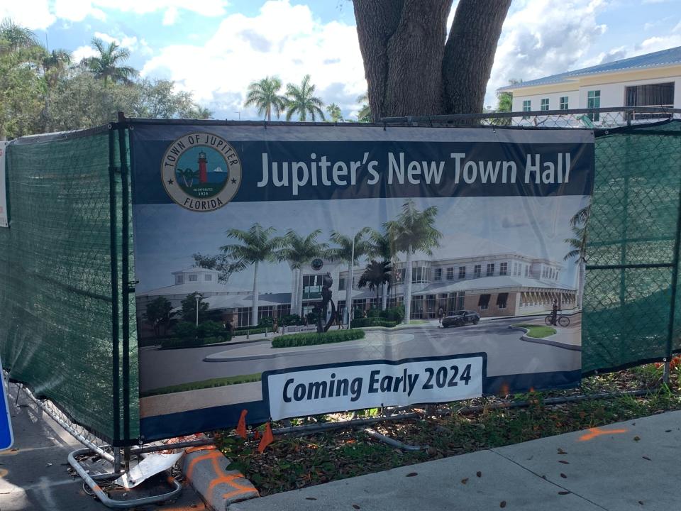 Once completed, Jupiter's town hall will be able to sustain hurricane-force winds, something the current town hall is unable to do, officials have said. A 2017 study found that it would take about $10 million to retrofit the existing town hall to make it hurricane-proof.