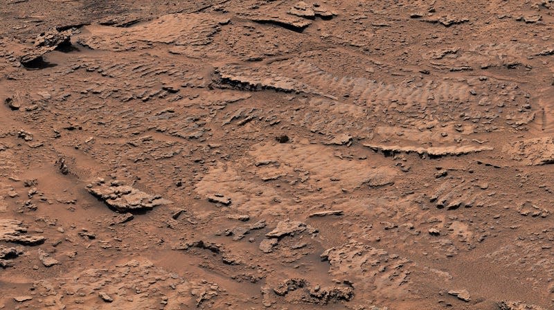 Ancient water ripples on Mars, seen in December 2022.