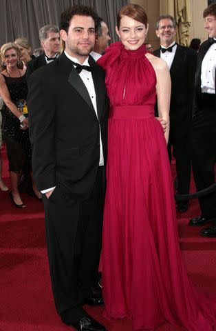 <p>Jim Smeal/BEI/Shutterstock</p> Spencer Stone and Emma Stone arrive at the 84th Annual Academy Awards on February 26, 2012.