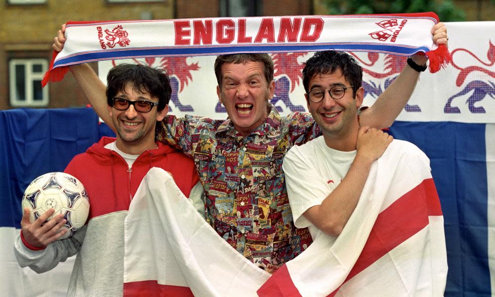 Three Lions Ian Broudie, Frank Skinner and David Baddiel in 1998