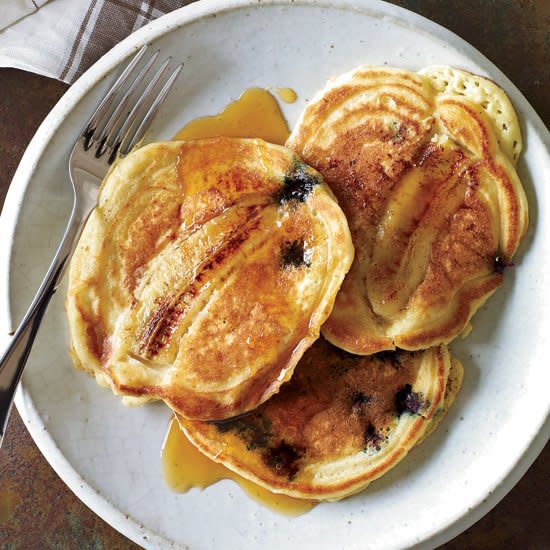 Blueberry-Banana Pancakes