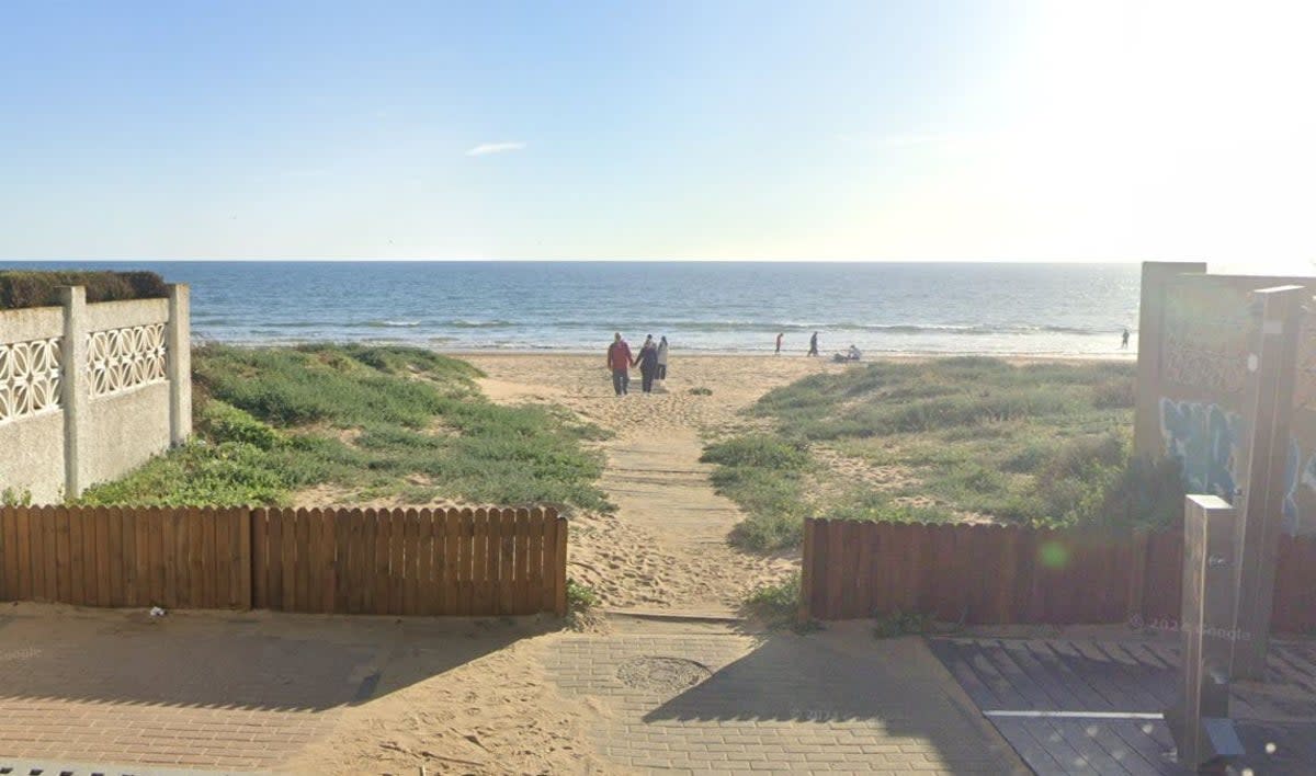 Los Enebrales beach in Punta Umbria, Spain (Google maps)