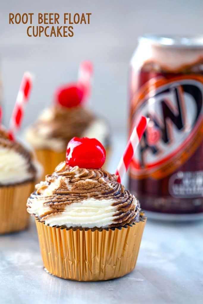 Root Beer Float Cupcakes