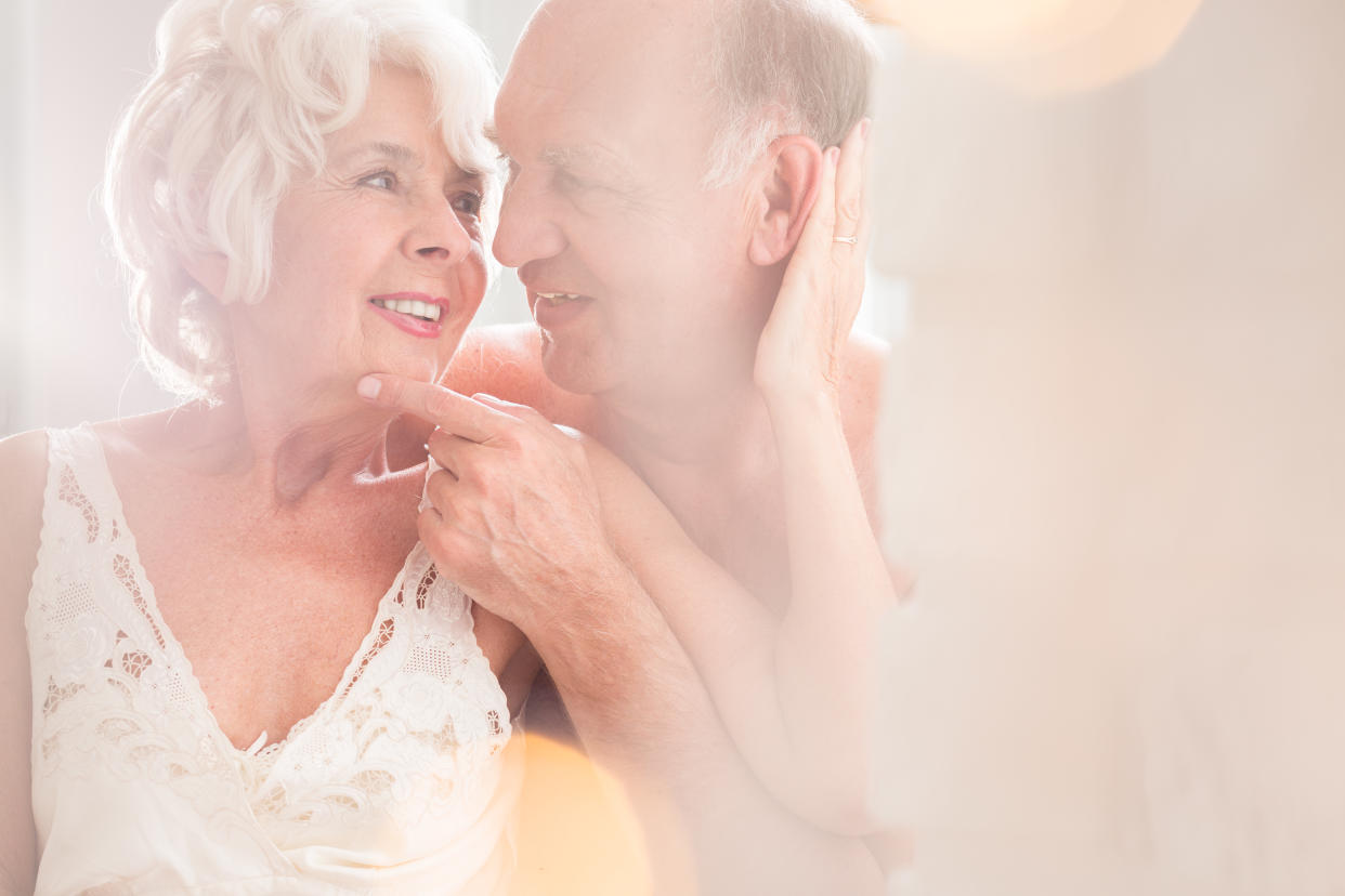 Shot of a senior couple looking at each other affectionately