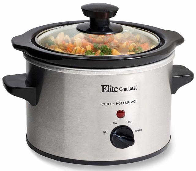 Crock-Pot Small 3.5 Quart Casserole Manual Slow Cooker and Food Warmer,  Charcoal