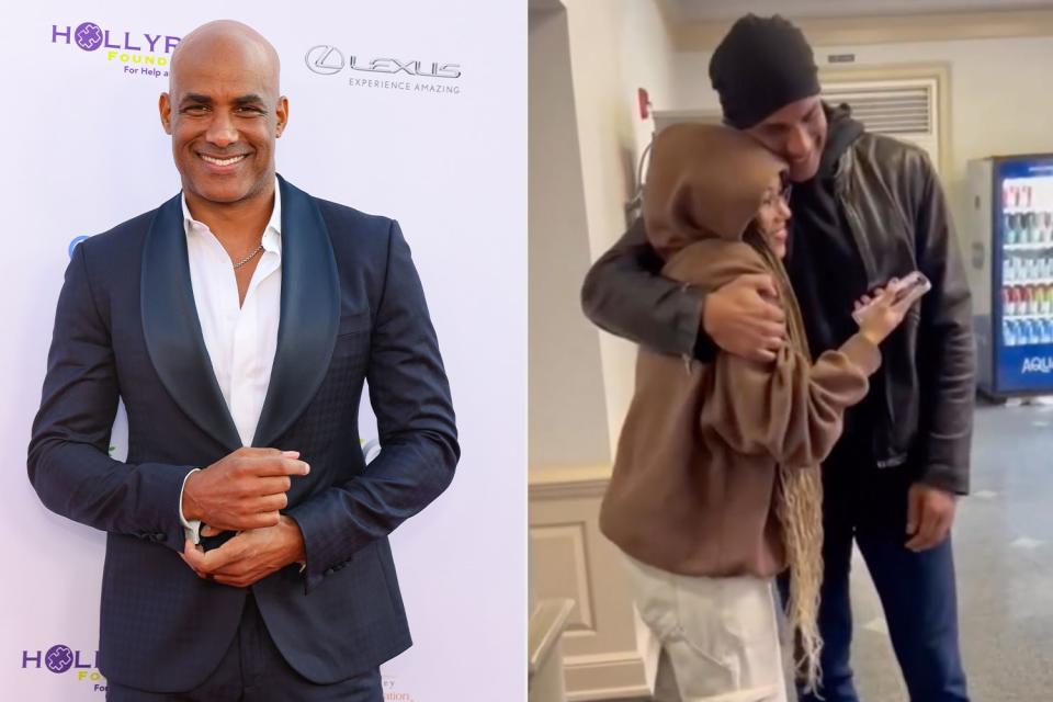 <p>Boris Kodjoe/Instagram</p> Boris Kodjoe made a surprise visit to see his daughter Sophie at college.