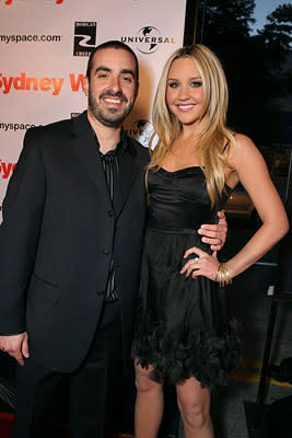 Director Joe Nussbaum and Amanda Bynes at the Westwood Premiere of Universal Pictures' Sydney White