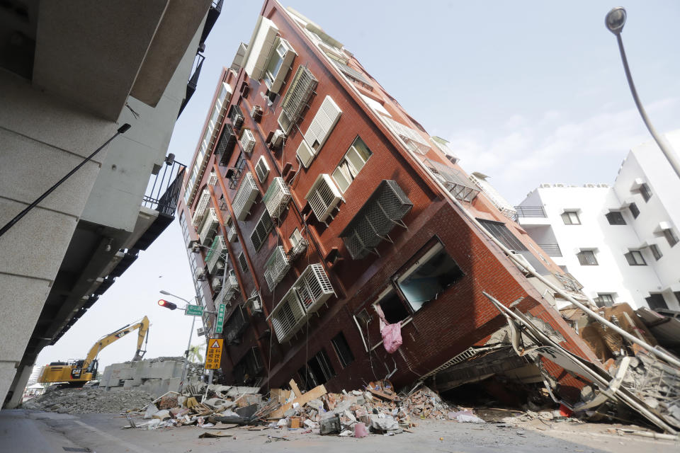 Rescuers search for people out of contact in Taiwan after strong earthquake