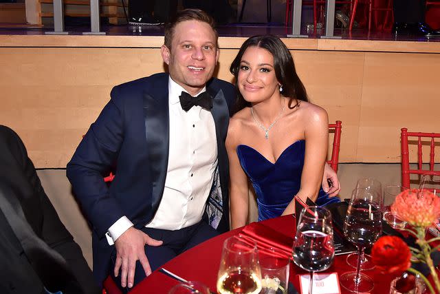 Patrick McMullan/Patrick McMullan via Getty Images Lea Michele and husband Zandy Reich