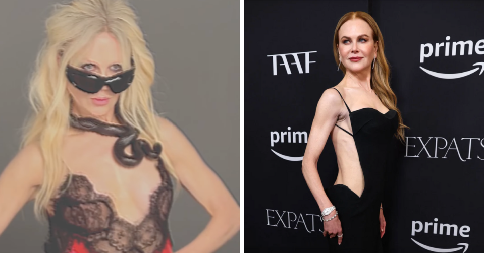 Nicole Kidman in Vogue and Nicole Kidman at Expats premiere. 