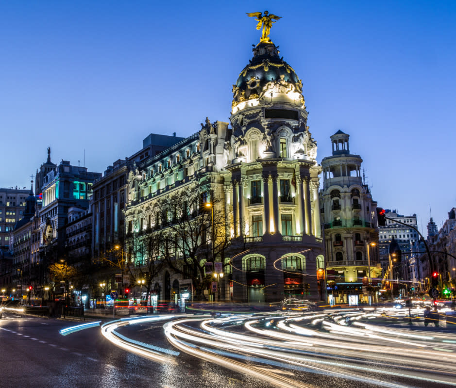 Famous for its museums and landmark edifices like the Metropolis Building (pictured here), Madrid remains one of Europe's great cultural capitals.<p>David G. Kelly/Getty Images</p>