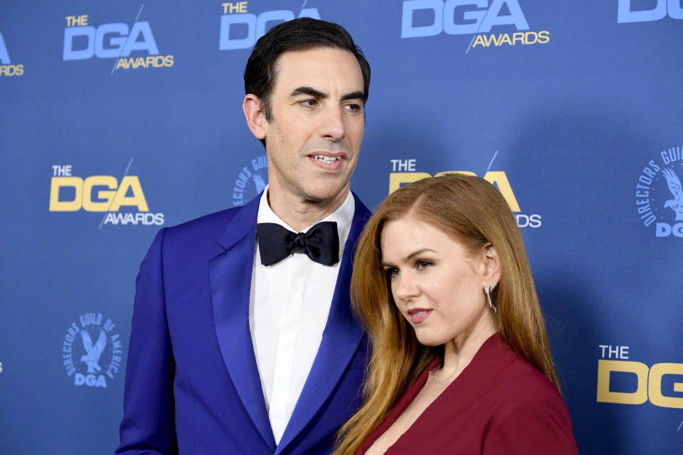 Sacha Baron Cohen and Isla Fisher