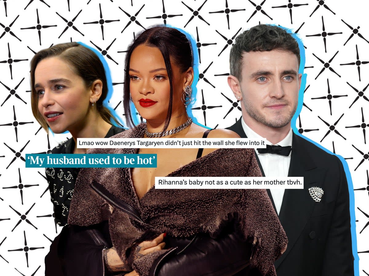 Emilia Clarke, Rihanna and Paul Mescal have all been the subject of cruel viral tweets in recent weeks (Getty Images/iStock)